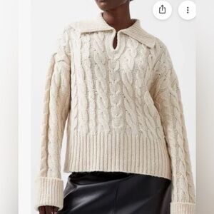 NWT French Connection Kyla Cable Knit Sweater